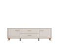 Dariqon Cashmere And Oak Effect Large Wide 180cm TV Unit -  11014490