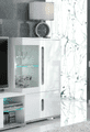 Elise White High Gloss And Grey Low Display Cabinet T12 - 3024