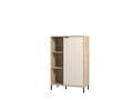 Evandria Grey Oak Effect Cashmere Slatted Short Sideboard -  11013843