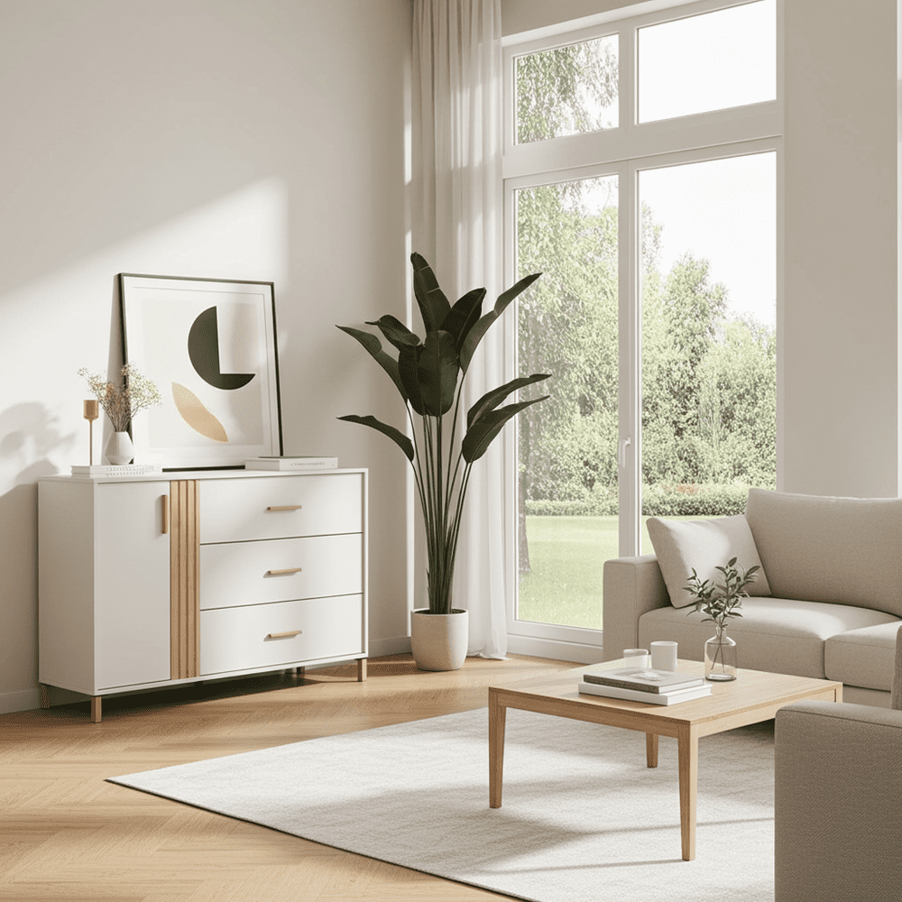 Granada Cashmere And Artisan Oak Effect Chest Of Drawers - 11013696