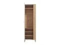 Granada Cashmere And Artisan Oak Effect Slim Narrow Wardrobe -   11013554