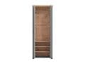 Havertz Grey And Artisan Oak Slim Narrow Shallow Depth Mirrored Wardrobe - 11011371