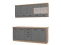 Hudson 200cm Graphite Grey Kitchen Units - 11012183