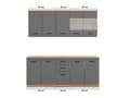 Hudson 200cm Graphite Grey Kitchen Units - 11012183