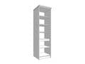 Hudson Grey And Oak Effect Tall 60cm 3 Door Kitchen Larder Unit Pantry Cupboard - 11012281