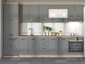 Hudson Grey And Oak Effect Tall 60cm 3 Door Kitchen Larder Unit Pantry Cupboard - 11012281