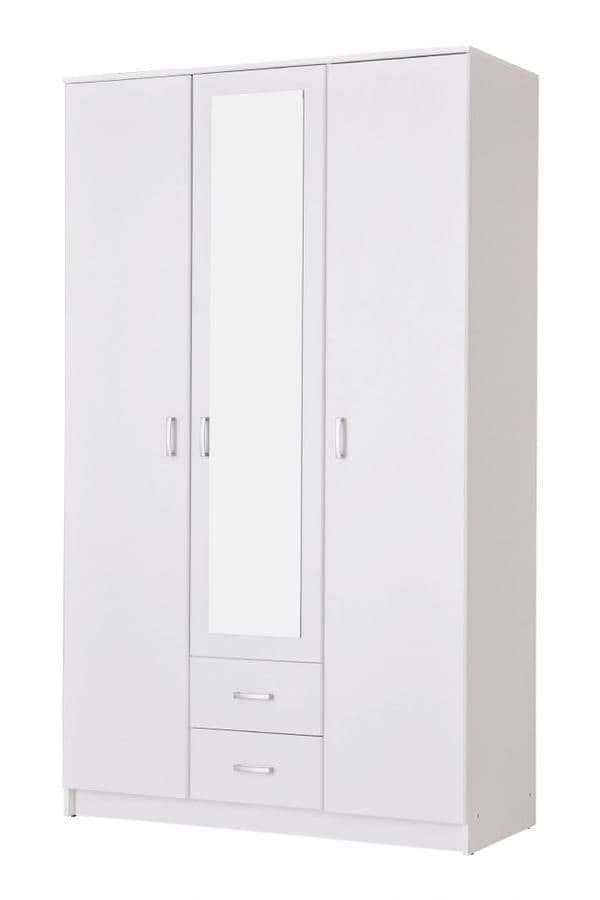 Kano White 3 Door Wardrobe - 3047