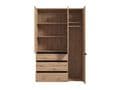 Kyoto Artisan Oak Effect 3 Door 3 Drawer Mirrored Wardrobe - 11014106