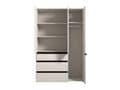 Kyoto Cashmere 3 Door 3 Drawer Mirrored Wardrobe - 11014290