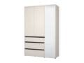 Kyoto Cashmere 3 Door 3 Drawer Mirrored Wardrobe - 11014290