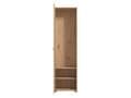 Lazlo Slatted Artisan Oak Effect Slim Wardrobe - 11013431