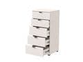Limone Arctic White Narrow 5 Drawer Chest - 11008310