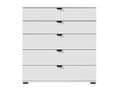 Limone Arctic White Wide 6 Drawer Chest - 11008296