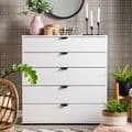 Limone Arctic White Wide 6 Drawer Chest - 11008296