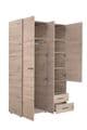 Limone Grey Oak 3 Door Wardrobe - 11008262