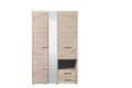 Limone Grey Oak 3 Door Wardrobe - 11008262