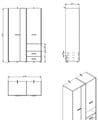 Limone Grey Oak 3 Door Wardrobe - 11008262