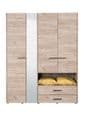Limone Grey Oak 4 Door Wardrobe - 11008265