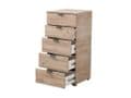Limone Oak Effect Narrow 5 Drawer Chest - 11008309