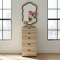 Limone Oak Effect Narrow 5 Drawer Chest - 11008309