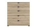 Limone Oak Effect Wide 5 Drawer Chest - 11008295