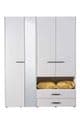 Limone White 4 Door Wardrobe - 11008267