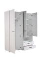 Limone White 4 Door Wardrobe - 11008267