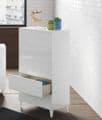 Madrid White Gloss Tall Chest Of Drawers - 2429