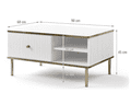 Maison White And Gold Coffee Table - 3149