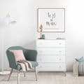 Martinelli Artic White 4 Drawer Chest - 3214
