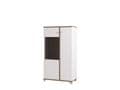 Merlot White Gloss Oak Effect Low Display Cabinet 11012063