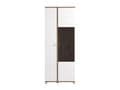 Merlot White High Gloss And Oak Effect Display Cabinet - 11012062