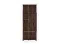 Merlot White High Gloss And Oak Effect Display Cabinet - 11012062