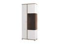 Merlot White High Gloss And Oak Effect Display Cabinet - 11012062