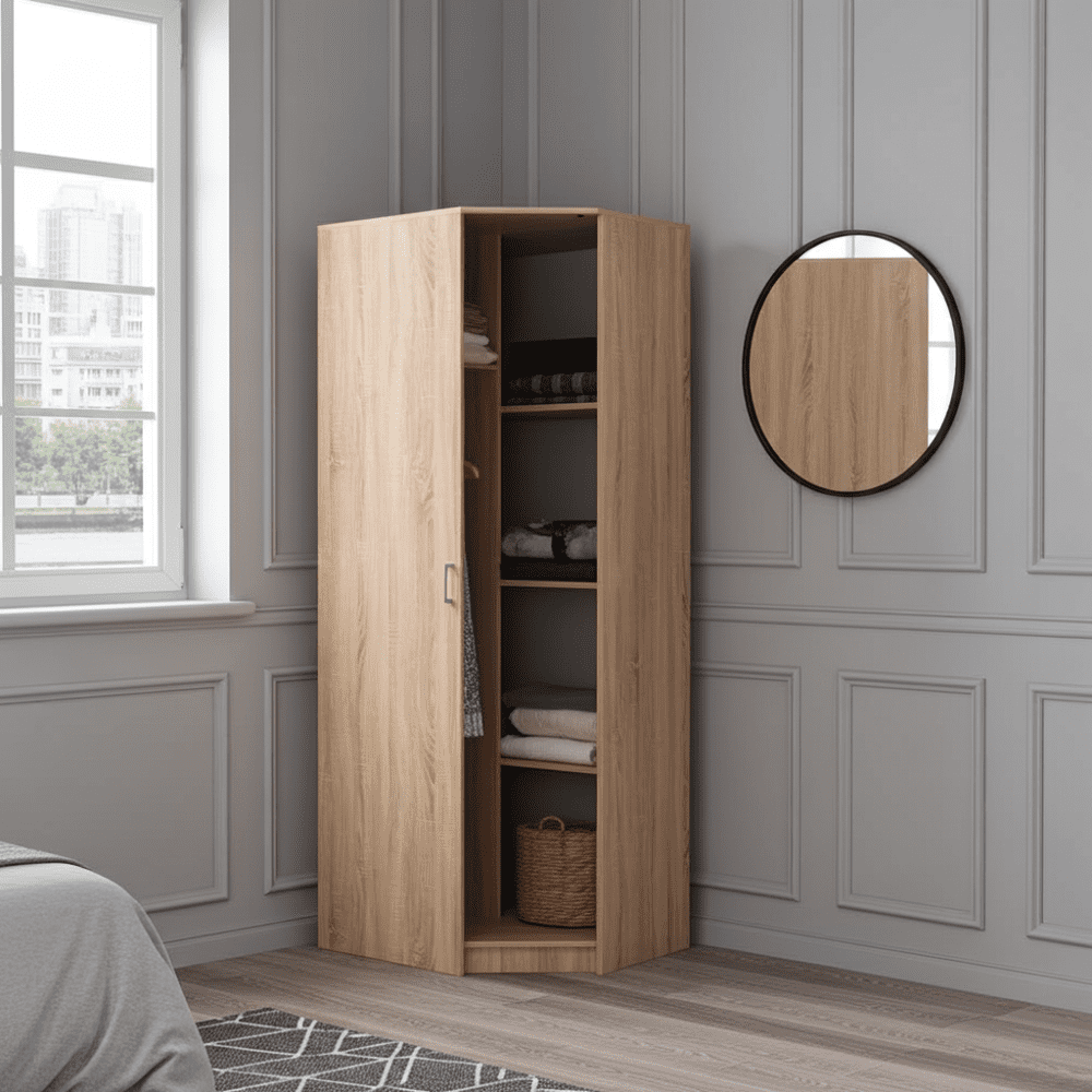 Miami Sonoma Oak Effect Corner Wardrobe - 11008710