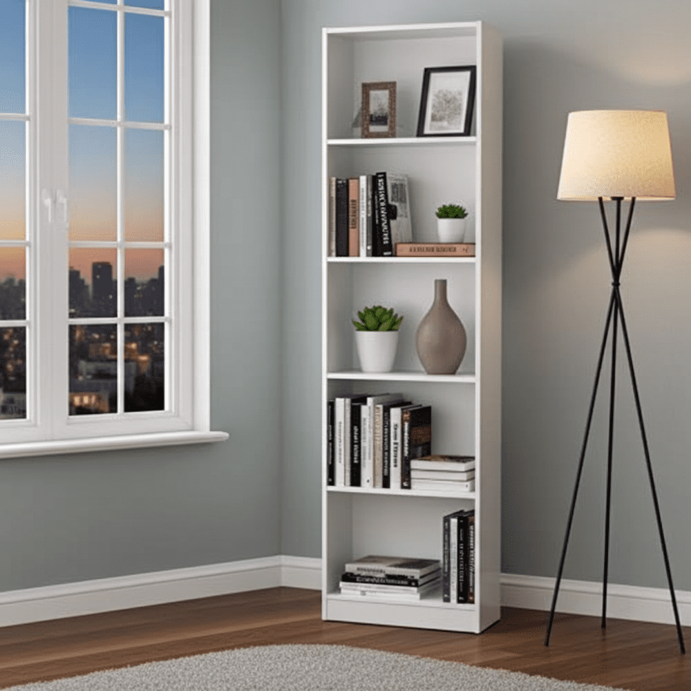 Mila Artic White Bookcase - 2444