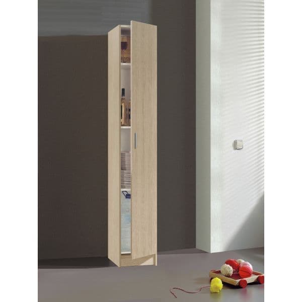 Multi Purpose Oak Narrow Storage Cupboard - 2474