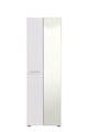 Myra White Mirrored Narrow Wardrobe  - 11008561