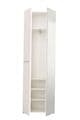 Myra White Mirrored Narrow Wardrobe  - 11008561