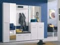 Myra White Mirrored Narrow Wardrobe  - 11008561