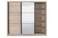 Navara Oak Effect Sliding Door Wardrobe - 11008280