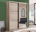 Navara Oak Effect Sliding Door Wardrobe 166cm - 11008274