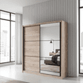 Navara Oak Effect Sliding Door Wardrobe 215cm - 11008278