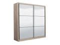 Nevada Artisan Oak Effect Full Mirrored Sliding Door Wardrobe - 11008348