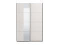 Noah White Sliding Wardrobe With Mirror - 11013481