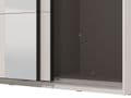 Noah White Sliding Wardrobe With Mirror - 11013481