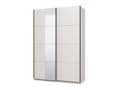 Noah White Sliding Wardrobe With Mirror - 11013481