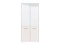 Osaka White Mirrored Large 50 Pair Shoe Cabinet Cupboard - 11011487