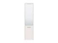Osaka White Mirrored Slim Shoe Cabinet Cupboard - 11012393
