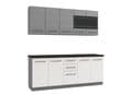 Pedro White Gloss and Grey Kitchen Units - 11012311